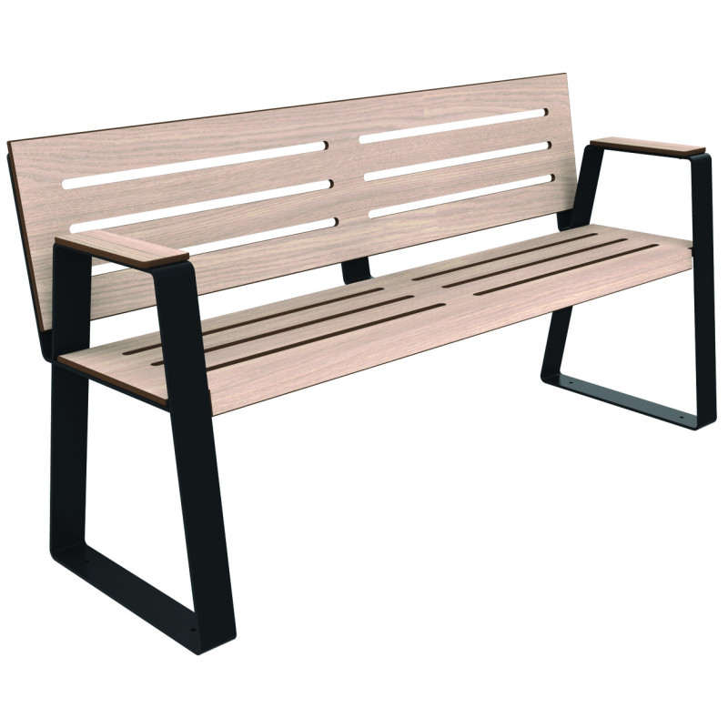 Banc accoudoirs compact COSMYRA direct urbain